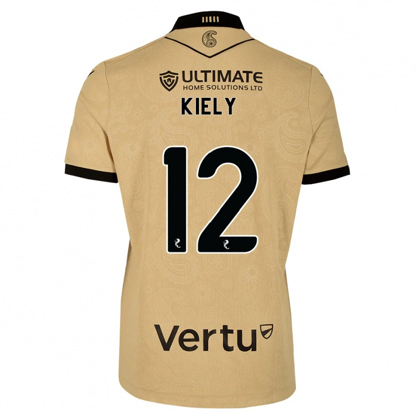 Danxen Kinder Noel Kiely #12 Burlywood Schwarz Auswärtstrikot Trikot 2026/27 T-Shirt Österreich