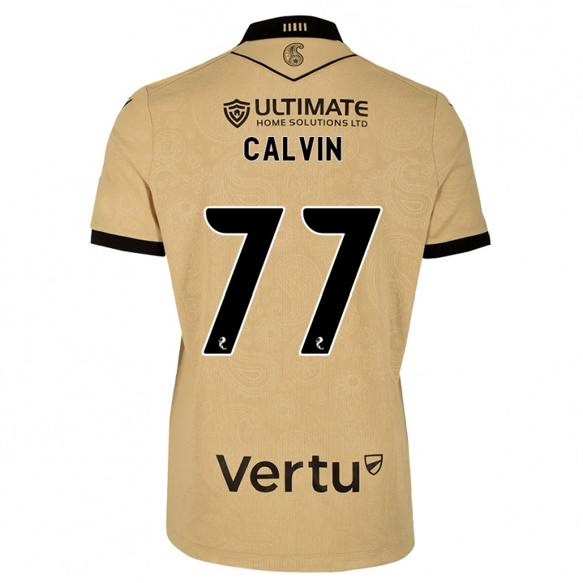 Danxen Kinder Jalmaro Calvin #77 Burlywood Schwarz Auswärtstrikot Trikot 2026/27 T-Shirt Österreich