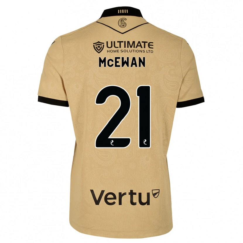 Danxen Kinder Carter Mcewan #21 Burlywood Schwarz Auswärtstrikot Trikot 2026/27 T-Shirt Österreich