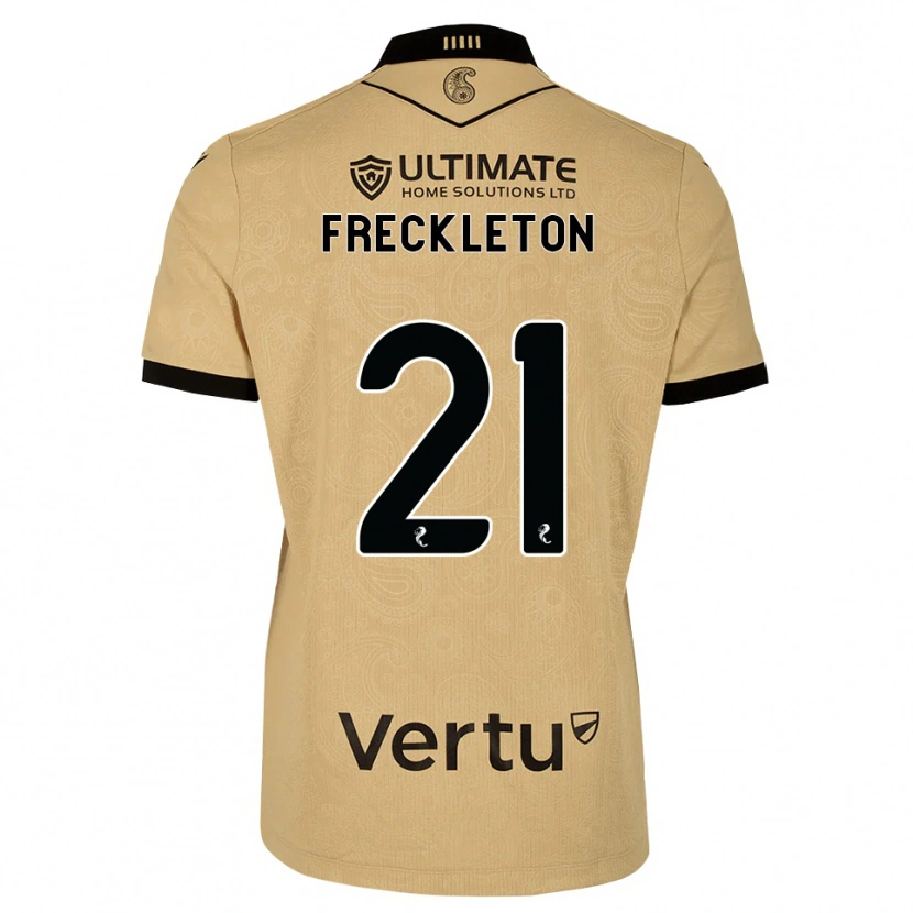 Danxen Kinder Miguel Freckleton #21 Burlywood Schwarz Auswärtstrikot Trikot 2026/27 T-Shirt Österreich
