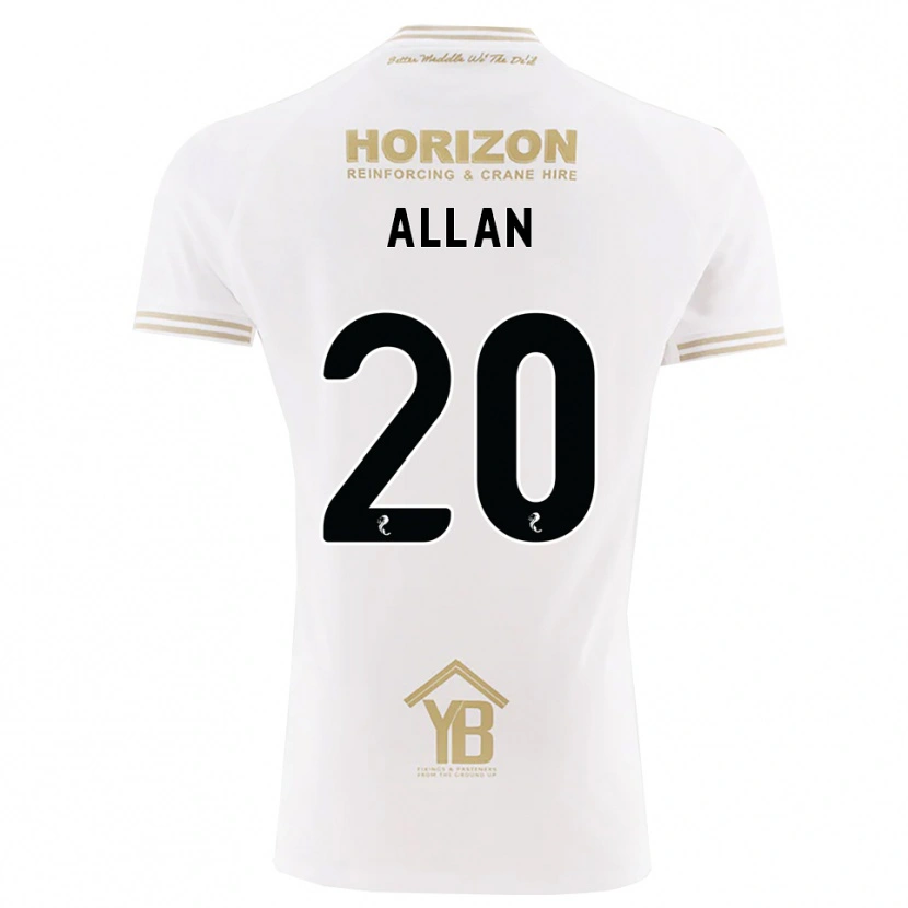 Danxen Kinder Connor Allan #20 Weizen Weiß Auswärtstrikot Trikot 2026/27 T-Shirt Österreich