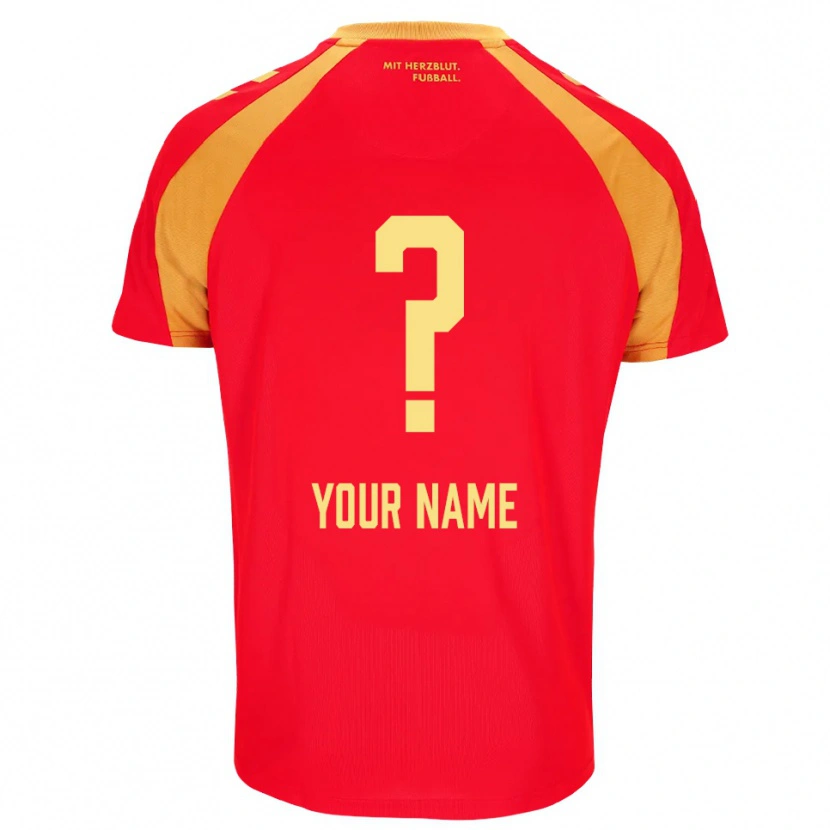 Danxen Kinder Ihren Namen #0 Rot Orange Schwarz Auswärtstrikot Trikot 2026/27 T-Shirt Österreich