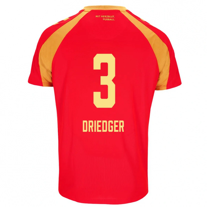Danxen Kinder Julian Driedger #3 Rot Orange Schwarz Auswärtstrikot Trikot 2026/27 T-Shirt Österreich