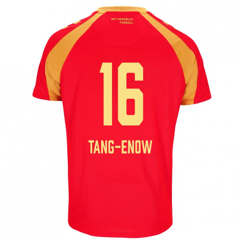 Danxen Kinder Jason Tang-Enow #16 Rot Orange Schwarz Auswärtstrikot Trikot 2026/27 T-Shirt Österreich