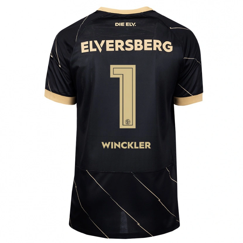 Danxen Kinder Nadine Winckler #1 Schwarz Braun Auswärtstrikot Trikot 2026/27 T-Shirt Österreich