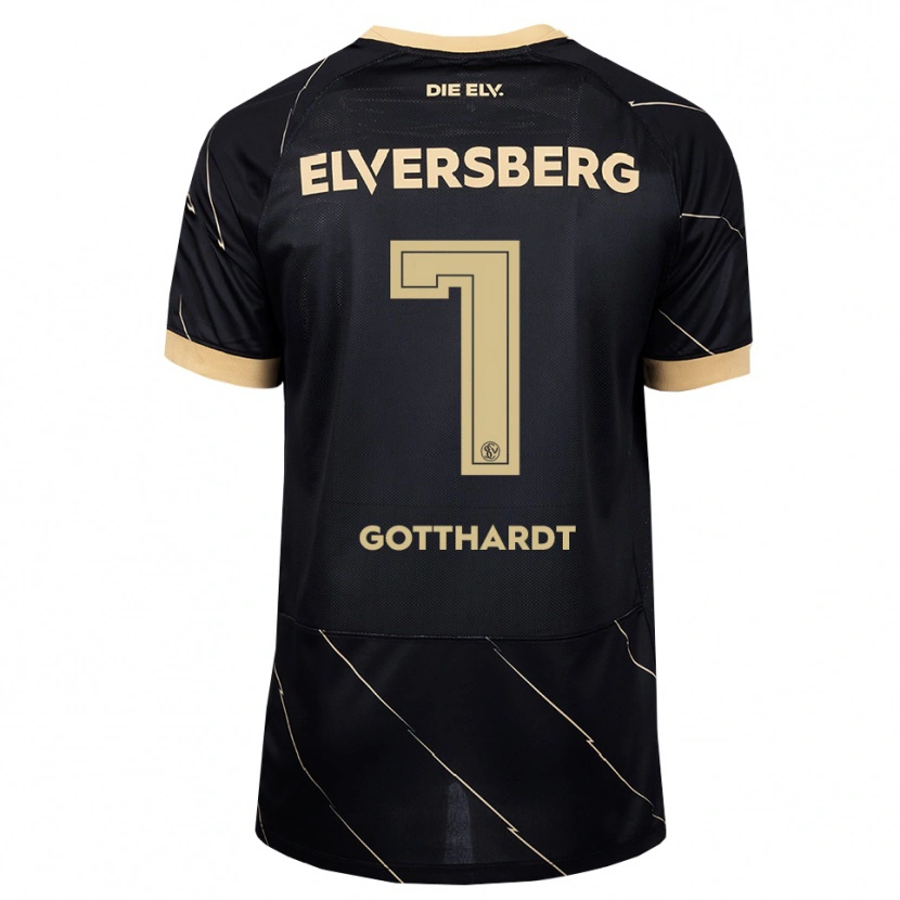 Danxen Kinder Tim Gotthardt #7 Schwarz Braun Auswärtstrikot Trikot 2026/27 T-Shirt Österreich