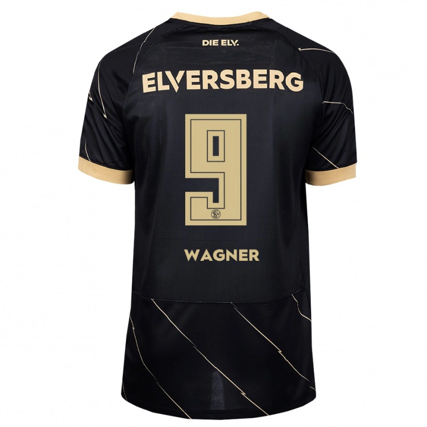 Danxen Kinder Anna Wagner #9 Schwarz Braun Auswärtstrikot Trikot 2026/27 T-Shirt Österreich