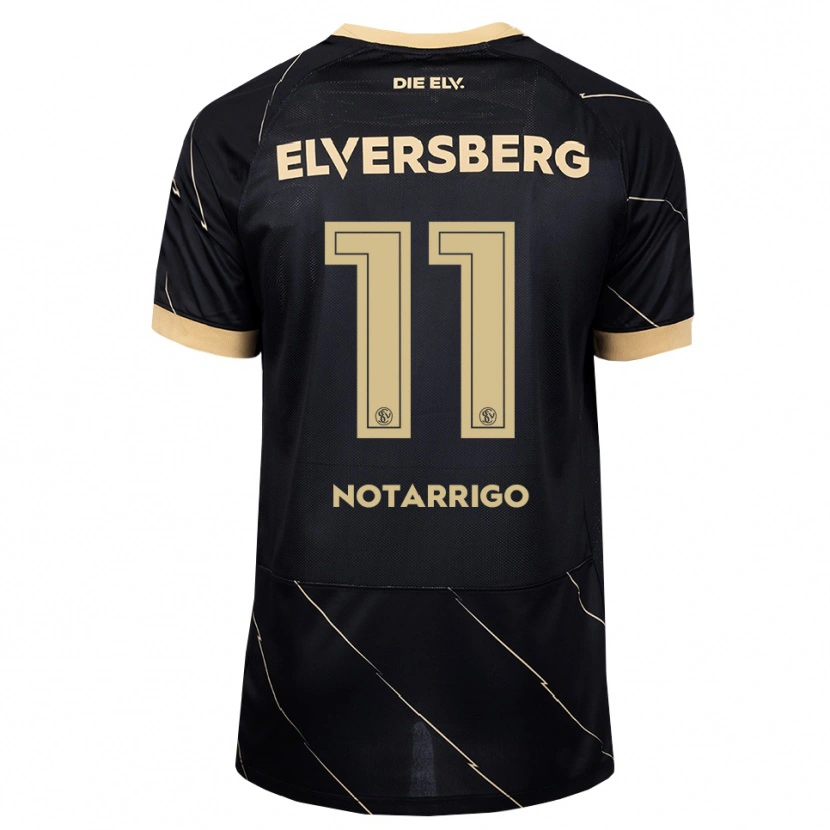 Danxen Kinder Lionel Notarrigo #11 Schwarz Braun Auswärtstrikot Trikot 2026/27 T-Shirt Österreich