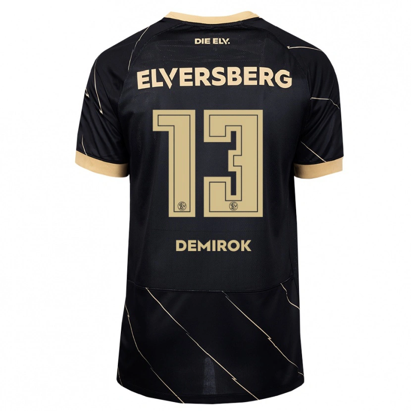 Danxen Kinder Kaan Demirok #13 Schwarz Braun Auswärtstrikot Trikot 2026/27 T-Shirt Österreich