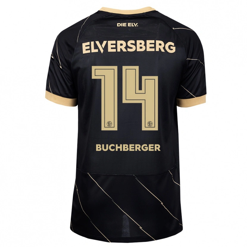 Danxen Kinder Jonas Buchberger #14 Schwarz Braun Auswärtstrikot Trikot 2026/27 T-Shirt Österreich