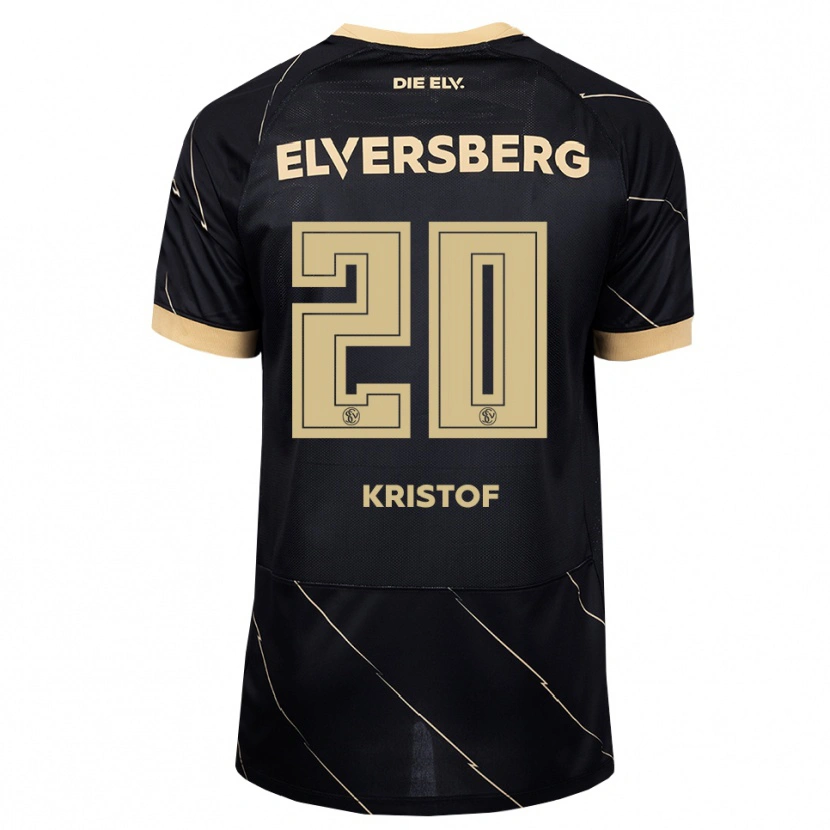 Danxen Kinder Nicolas Kristof #20 Schwarz Braun Auswärtstrikot Trikot 2026/27 T-Shirt Österreich