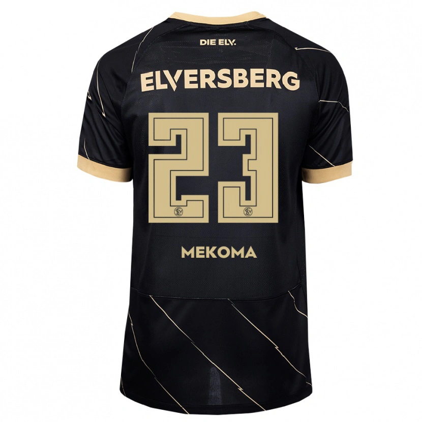 Danxen Kinder Jamal Mekoma #23 Schwarz Braun Auswärtstrikot Trikot 2026/27 T-Shirt Österreich