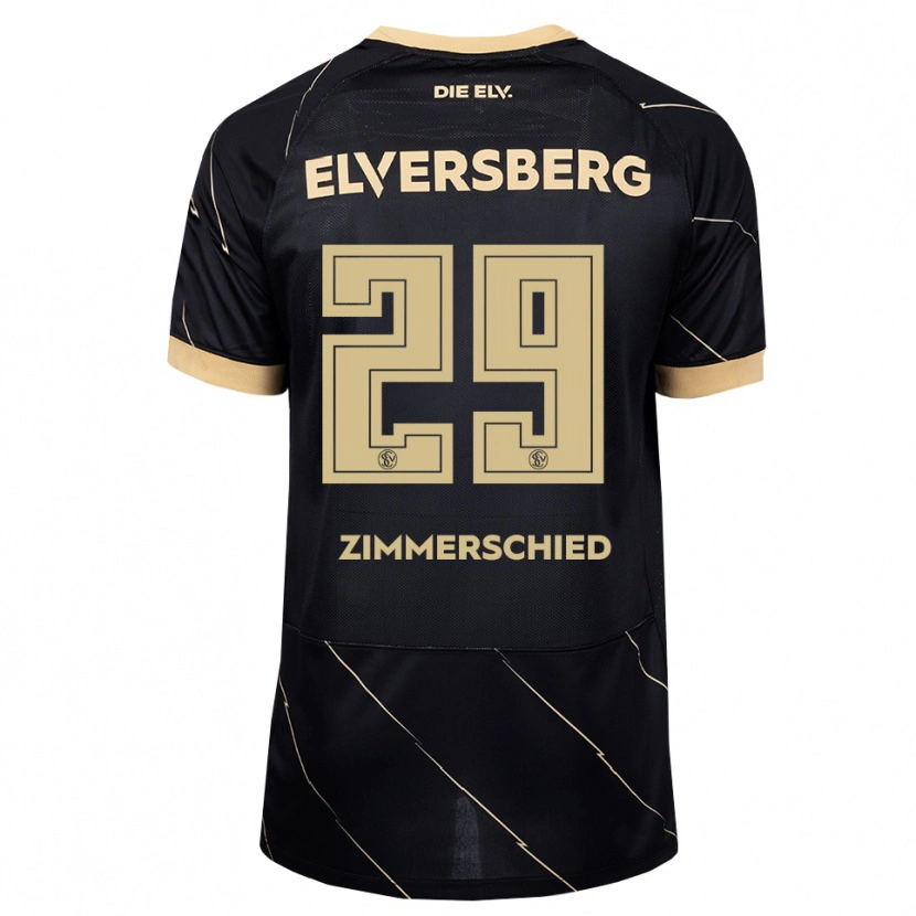 Danxen Kinder Tom Zimmerschied #29 Schwarz Braun Auswärtstrikot Trikot 2026/27 T-Shirt Österreich