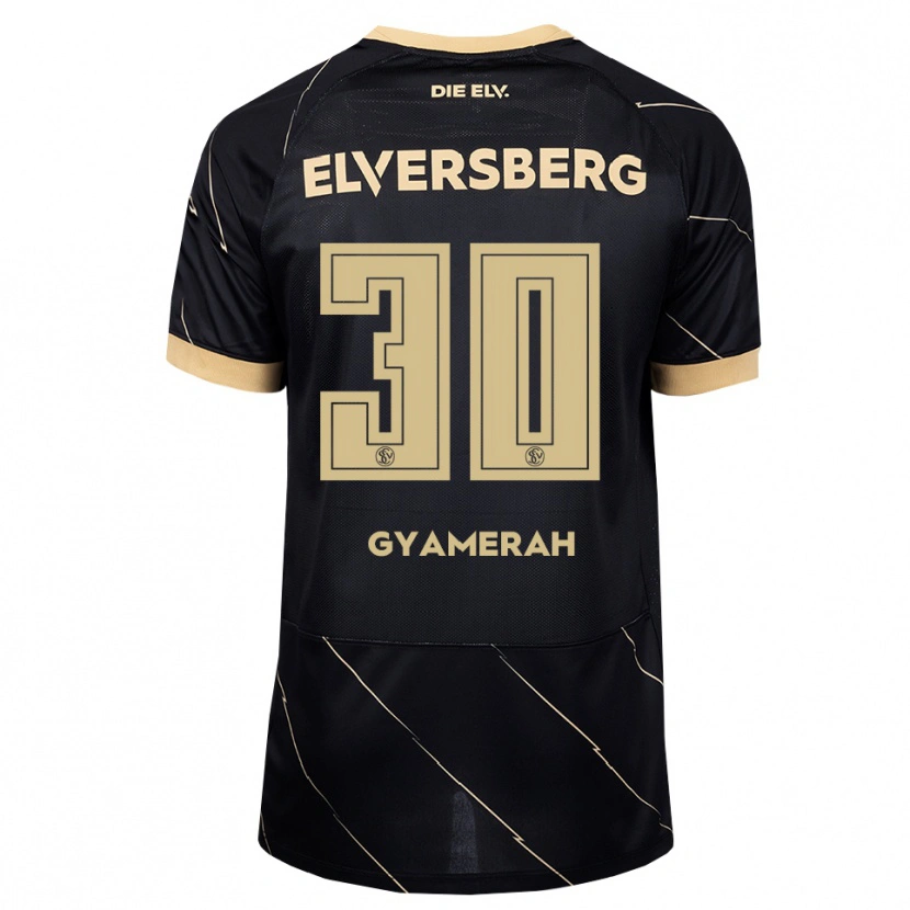 Danxen Kinder Jan Gyamerah #30 Schwarz Braun Auswärtstrikot Trikot 2026/27 T-Shirt Österreich