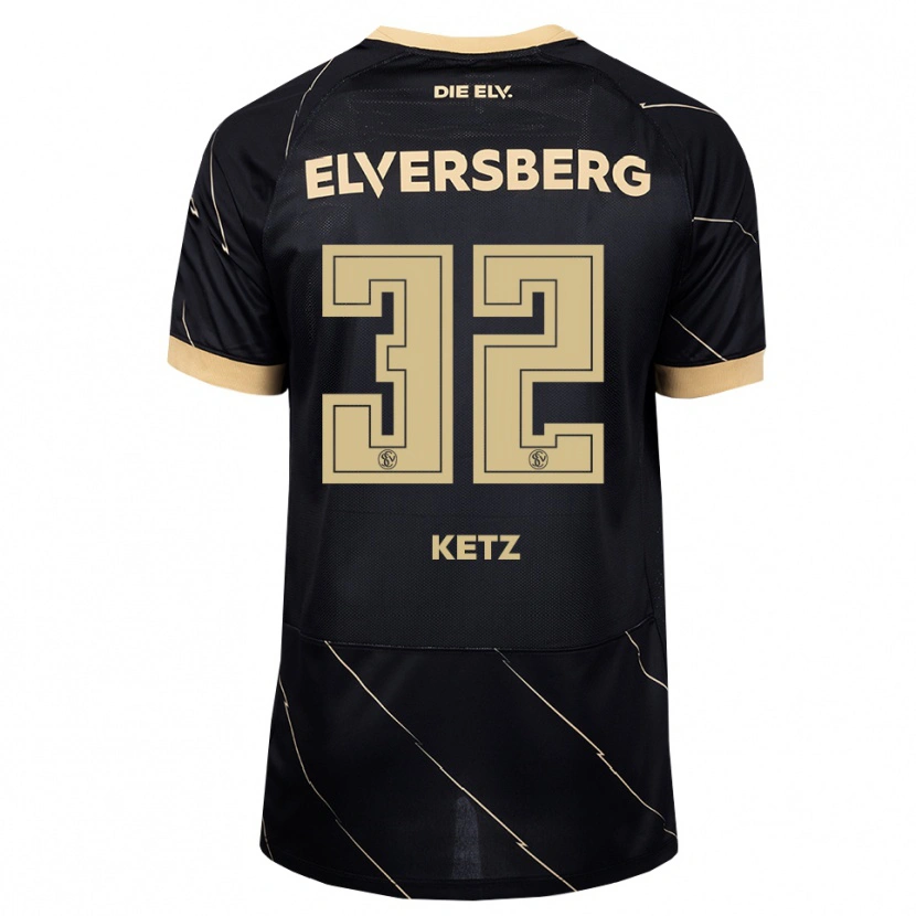 Danxen Kinder Maas Ketz #32 Schwarz Braun Auswärtstrikot Trikot 2026/27 T-Shirt Österreich