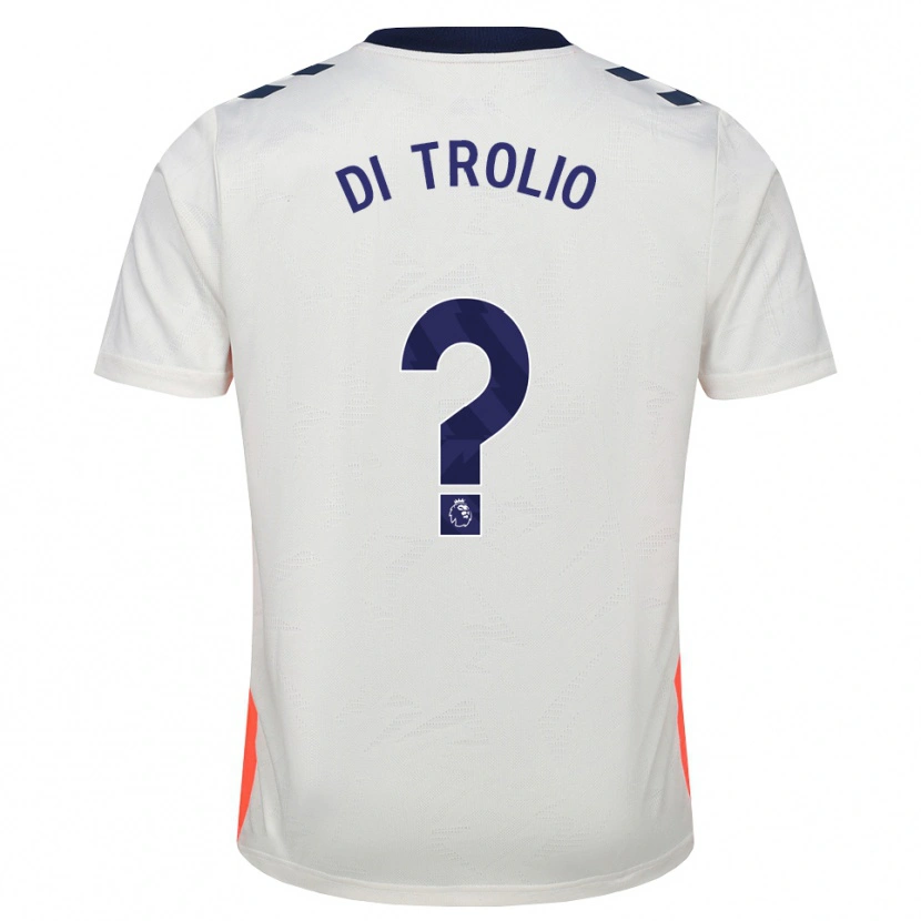 Danxen Kinder Riccardo Di Trolio #0 Weiß Orange Königsblau Auswärtstrikot Trikot 2026/27 T-Shirt Österreich