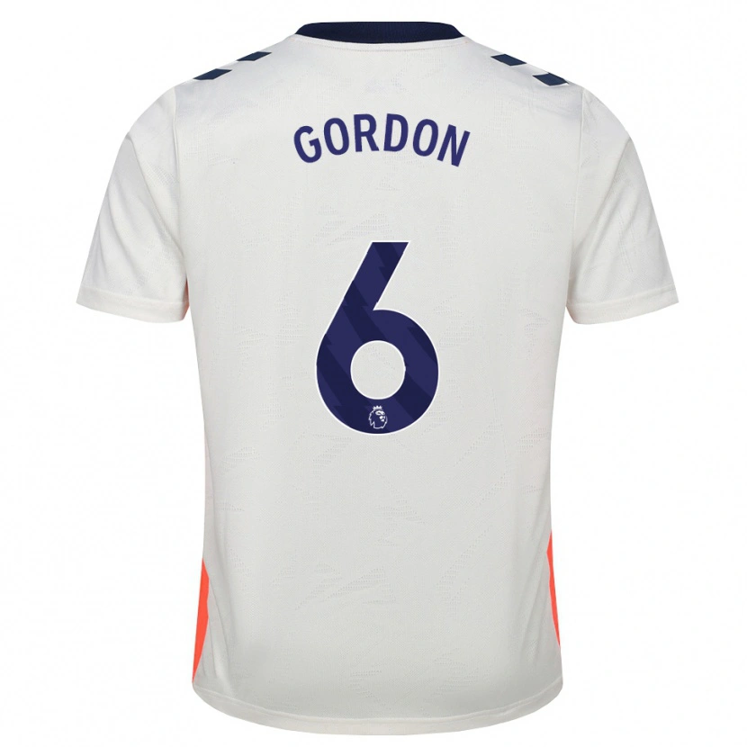 Danxen Kinder Joshua Gordon #6 Weiß Orange Königsblau Auswärtstrikot Trikot 2026/27 T-Shirt Österreich