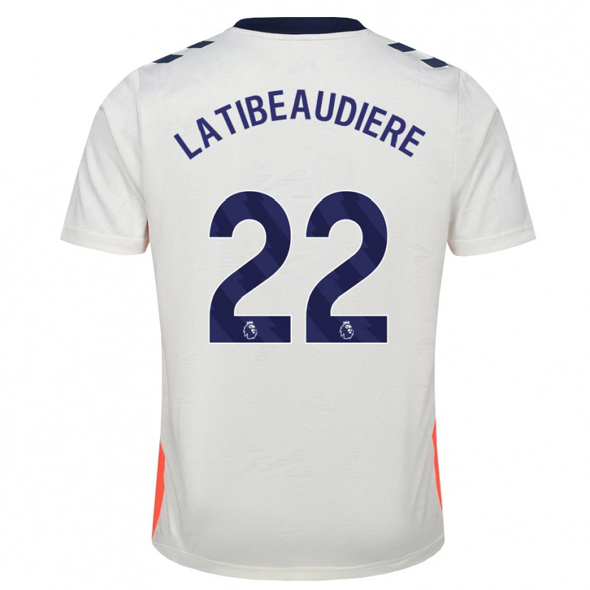Danxen Kinder Joel Latibeaudiere #22 Weiß Orange Königsblau Auswärtstrikot Trikot 2026/27 T-Shirt Österreich