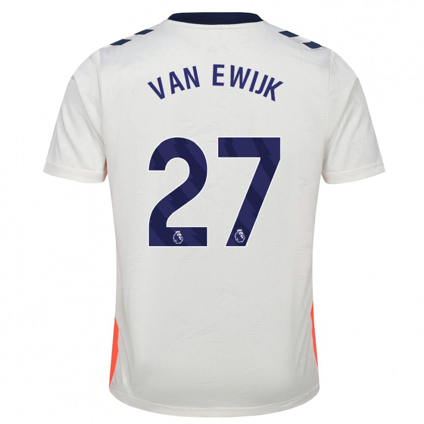 Danxen Kinder Milan Van Ewijk #27 Weiß Orange Königsblau Auswärtstrikot Trikot 2026/27 T-Shirt Österreich