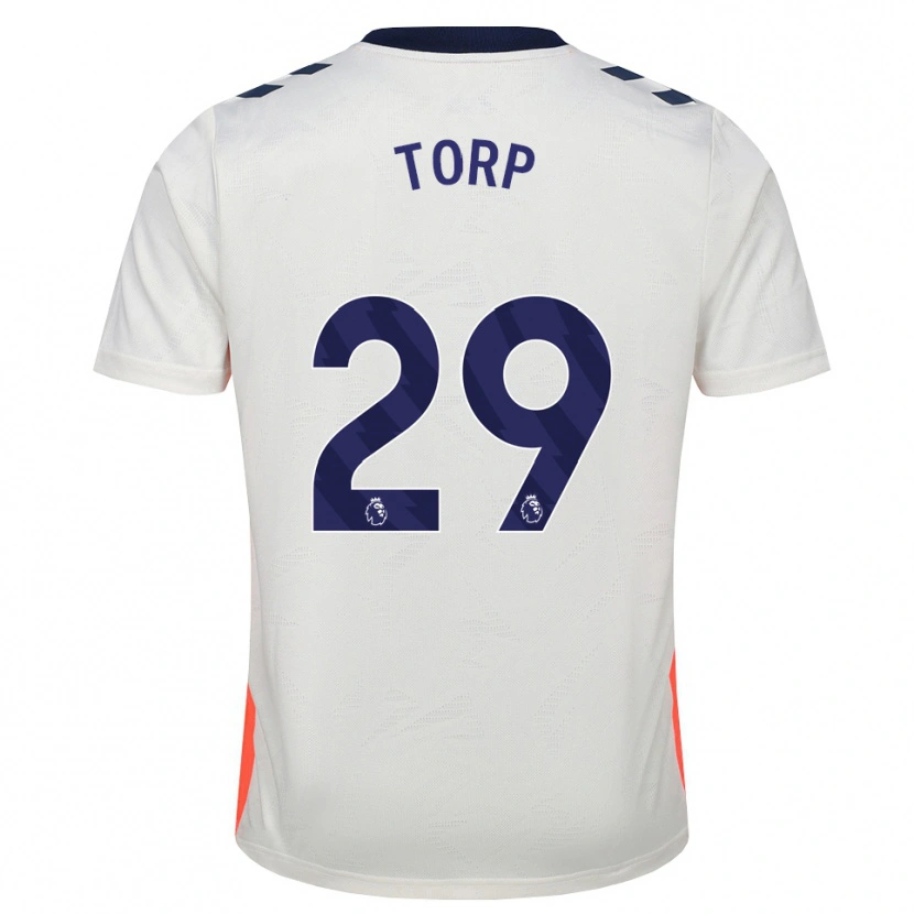Danxen Kinder Victor Torp #29 Weiß Orange Königsblau Auswärtstrikot Trikot 2026/27 T-Shirt Österreich
