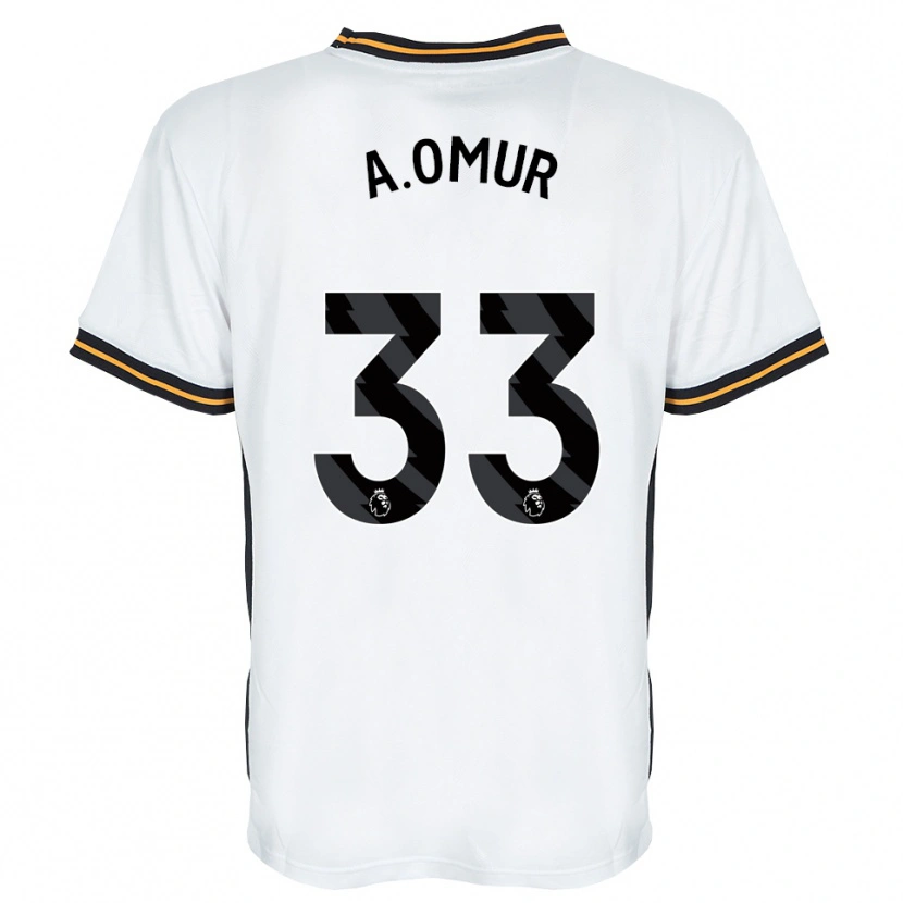 Danxen Kinder Abdülkadir Ömür #33 Weiß Orange Schwarz Auswärtstrikot Trikot 2026/27 T-Shirt Österreich