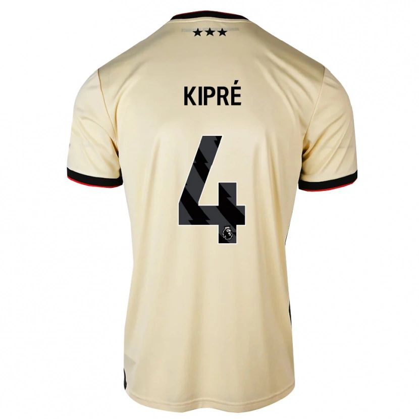 Danxen Kinder Cédric Kipré #4 Zitronen-Chiffon Schwarz Rot Auswärtstrikot Trikot 2026/27 T-Shirt Österreich