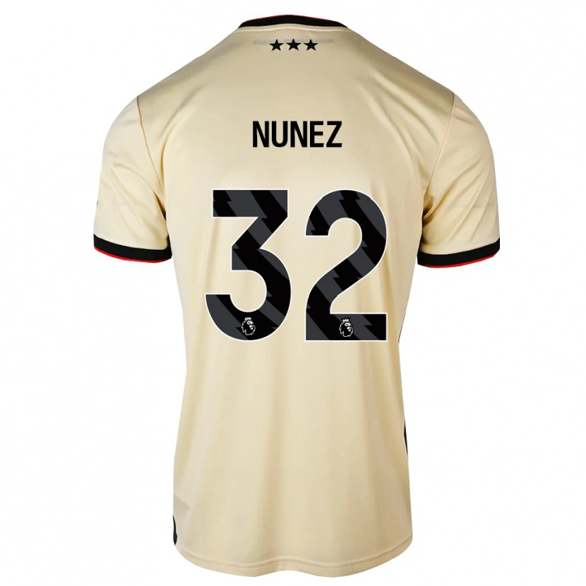 Danxen Kinder Marcelino Núñez #32 Zitronen-Chiffon Schwarz Rot Auswärtstrikot Trikot 2026/27 T-Shirt Österreich