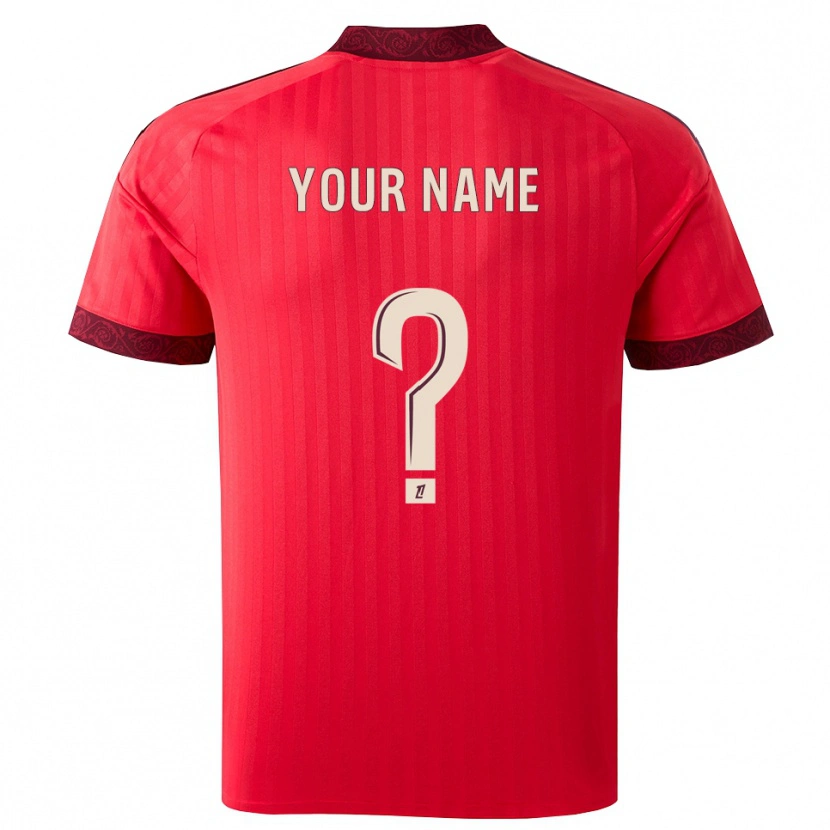 Danxen Kinder Ihren Namen #0 Burgund Rot Weiß Auswärtstrikot Trikot 2026/27 T-Shirt Österreich