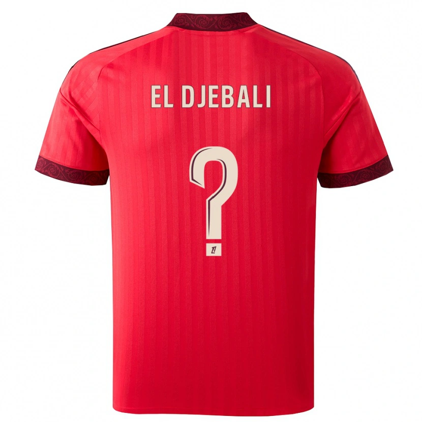 Danxen Kinder Chaim El Djebali #0 Burgund Rot Weiß Auswärtstrikot Trikot 2026/27 T-Shirt Österreich