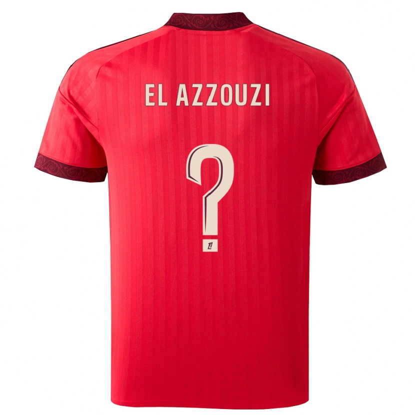 Danxen Kinder Nourdine El Azzouzi #0 Burgund Rot Weiß Auswärtstrikot Trikot 2026/27 T-Shirt Österreich