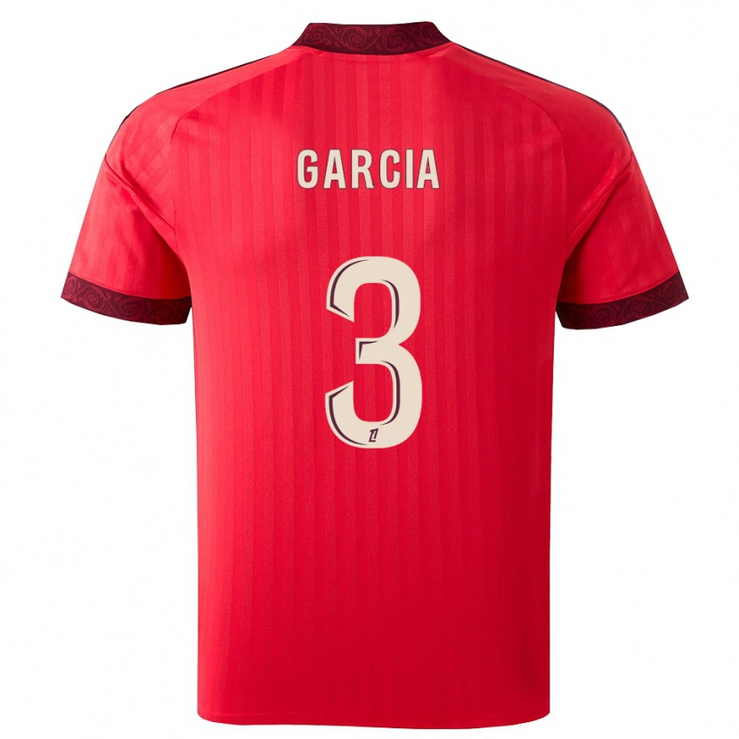 Danxen Kinder Angel García #3 Burgund Rot Weiß Auswärtstrikot Trikot 2026/27 T-Shirt Österreich