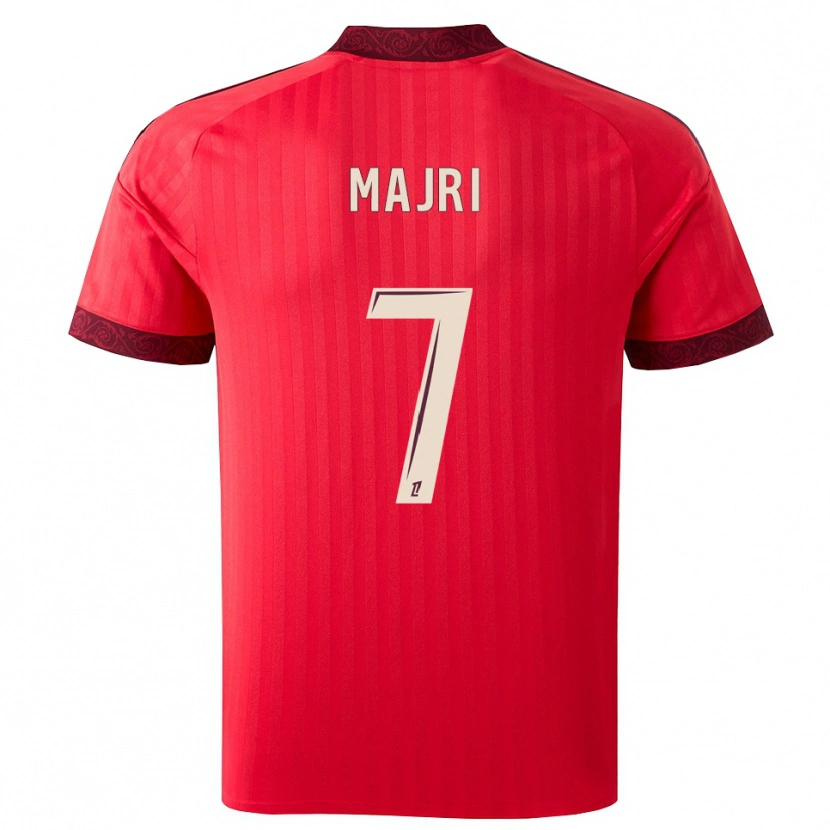 Danxen Kinder Amel Majri #7 Burgund Rot Weiß Auswärtstrikot Trikot 2026/27 T-Shirt Österreich