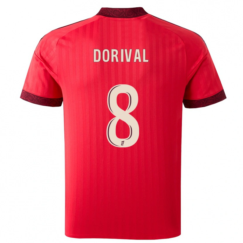 Danxen Kinder Pierre Dorival #8 Burgund Rot Weiß Auswärtstrikot Trikot 2026/27 T-Shirt Österreich