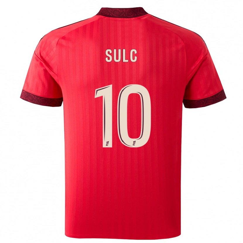 Danxen Kinder Pavel Sulc #10 Burgund Rot Weiß Auswärtstrikot Trikot 2026/27 T-Shirt Österreich
