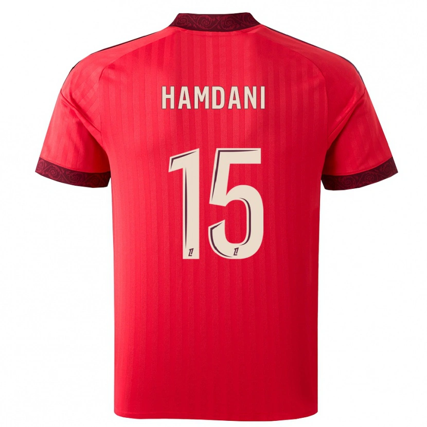 Danxen Kinder Adil Hamdani #15 Burgund Rot Weiß Auswärtstrikot Trikot 2026/27 T-Shirt Österreich
