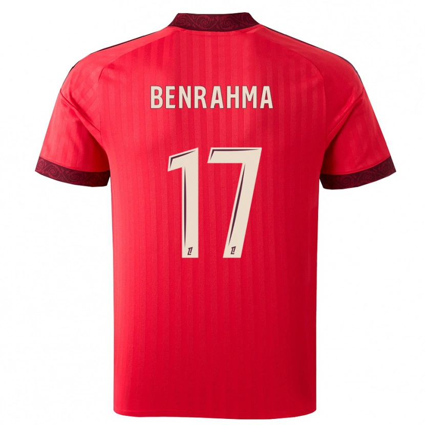 Danxen Kinder Said Benrahma #17 Burgund Rot Weiß Auswärtstrikot Trikot 2026/27 T-Shirt Österreich