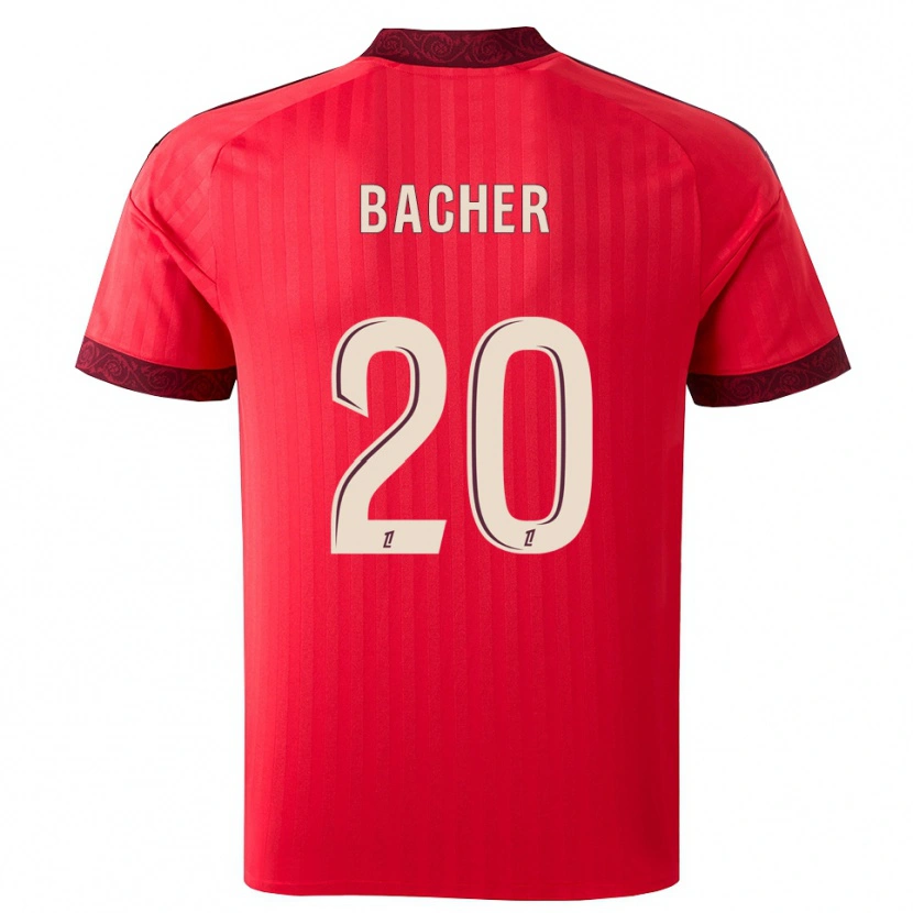 Danxen Kinder Felix Bacher #20 Burgund Rot Weiß Auswärtstrikot Trikot 2026/27 T-Shirt Österreich