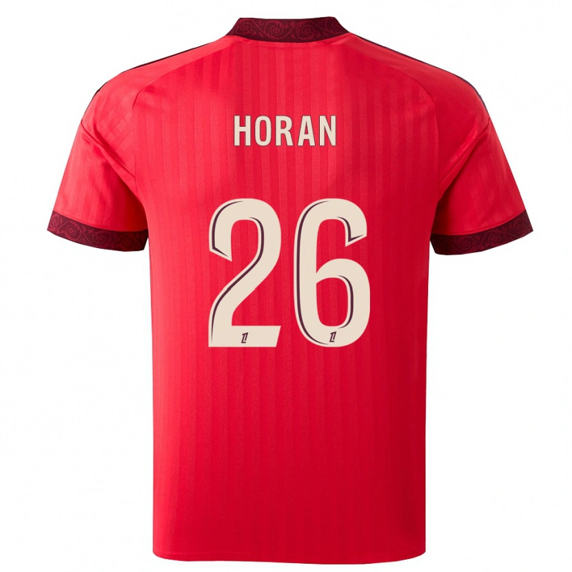 Danxen Kinder Lindsey Horan #26 Burgund Rot Weiß Auswärtstrikot Trikot 2026/27 T-Shirt Österreich