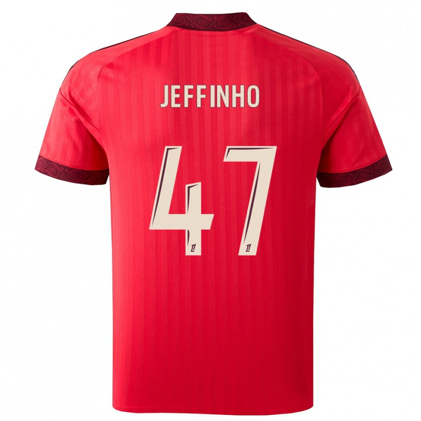 Danxen Kinder Jeffinho #47 Burgund Rot Weiß Auswärtstrikot Trikot 2026/27 T-Shirt Österreich