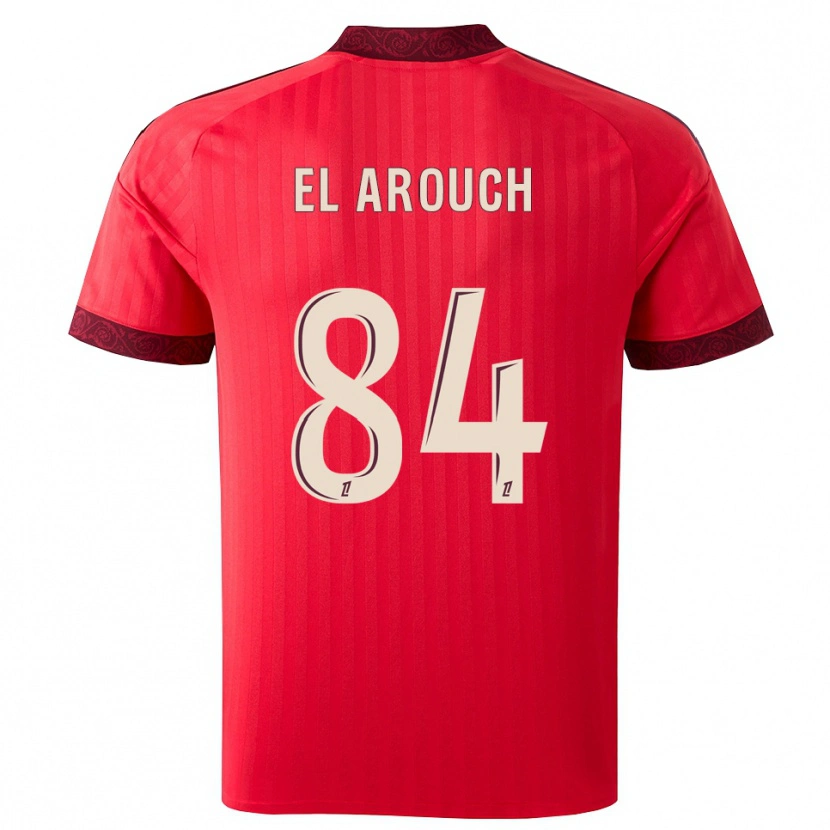 Danxen Kinder Mohamed El Arouch #84 Burgund Rot Weiß Auswärtstrikot Trikot 2026/27 T-Shirt Österreich