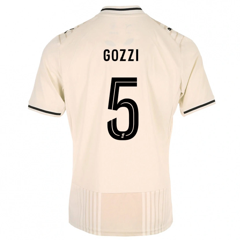 Danxen Kinder Paolo Gozzi #5 Altgold Schwarz Antikweiß Auswärtstrikot Trikot 2026/27 T-Shirt Österreich