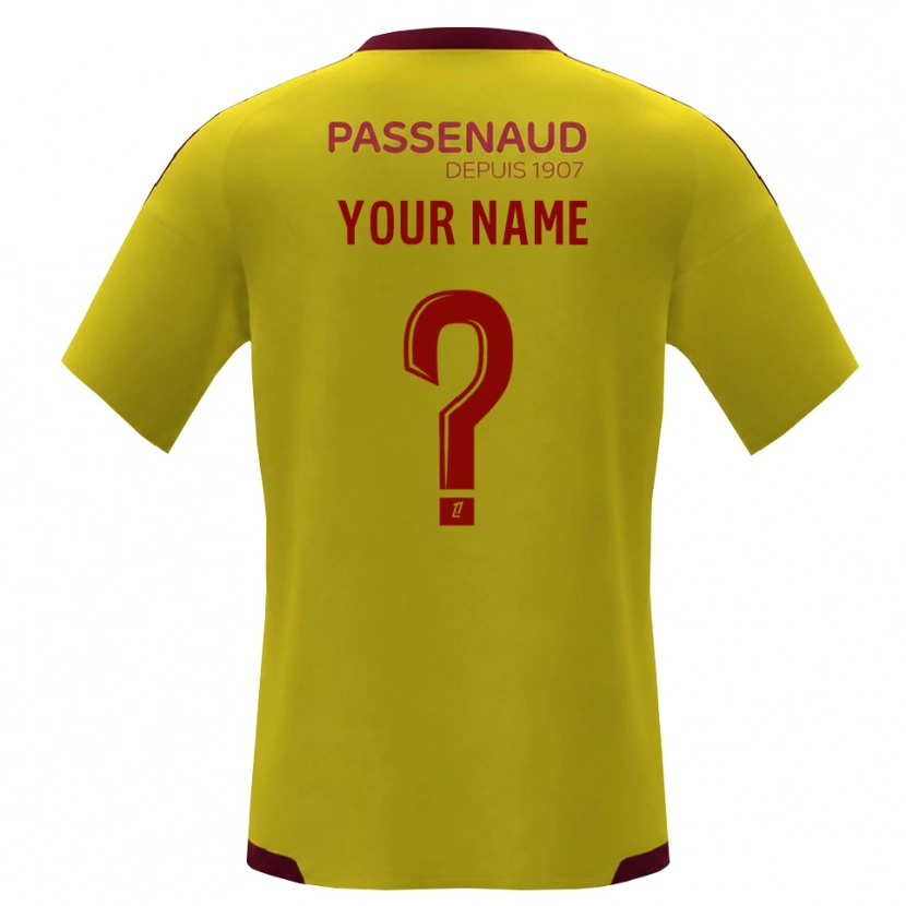 Danxen Kinder Ihren Namen #0 Gelb Rot Grün Auswärtstrikot Trikot 2026/27 T-Shirt Österreich