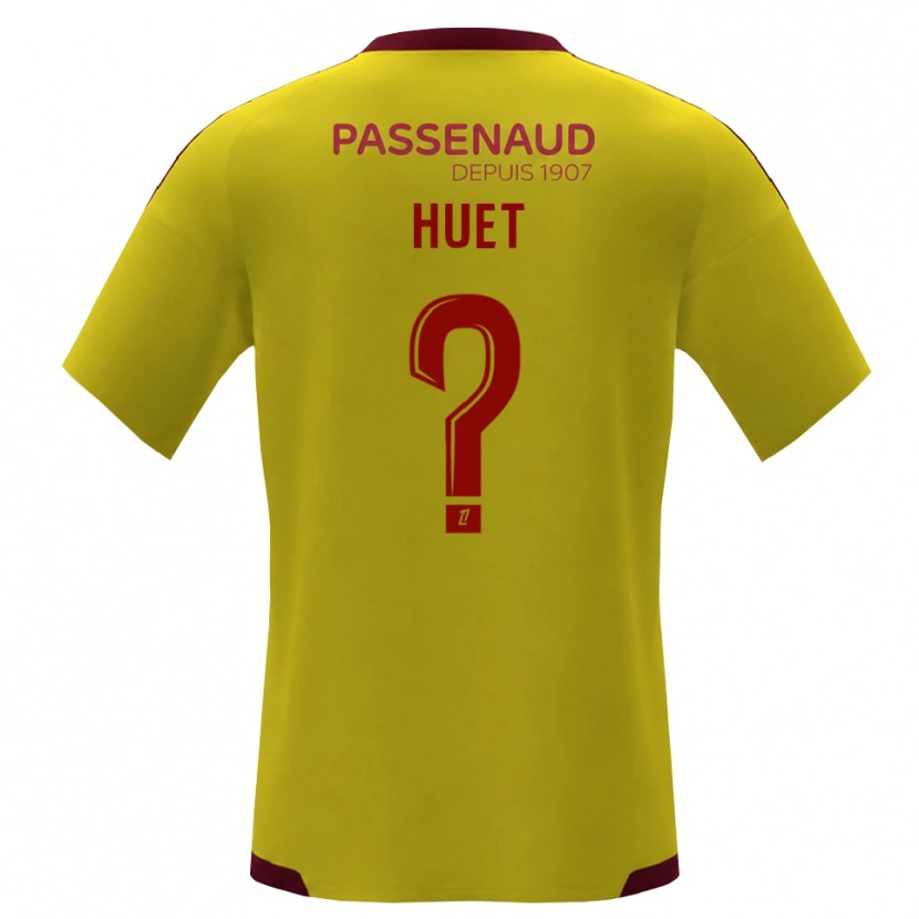 Danxen Kinder Gatien Huet #0 Gelb Rot Grün Auswärtstrikot Trikot 2026/27 T-Shirt Österreich