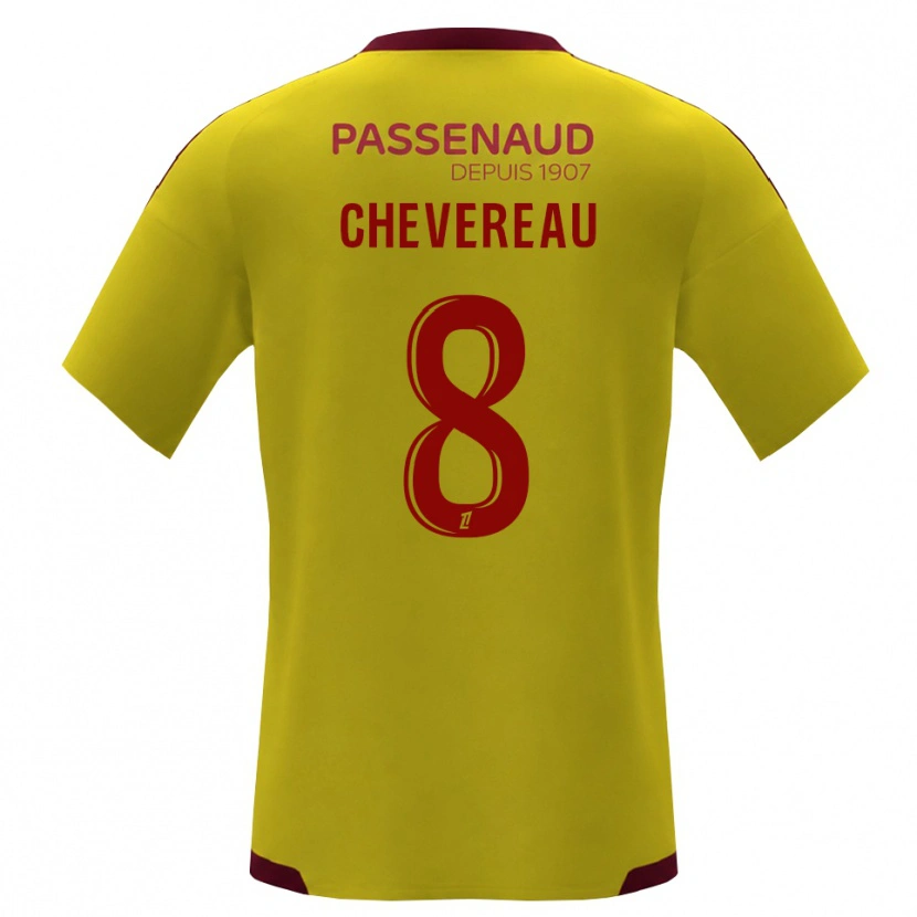 Danxen Kinder Arthur Chevereau #8 Gelb Rot Grün Auswärtstrikot Trikot 2026/27 T-Shirt Österreich