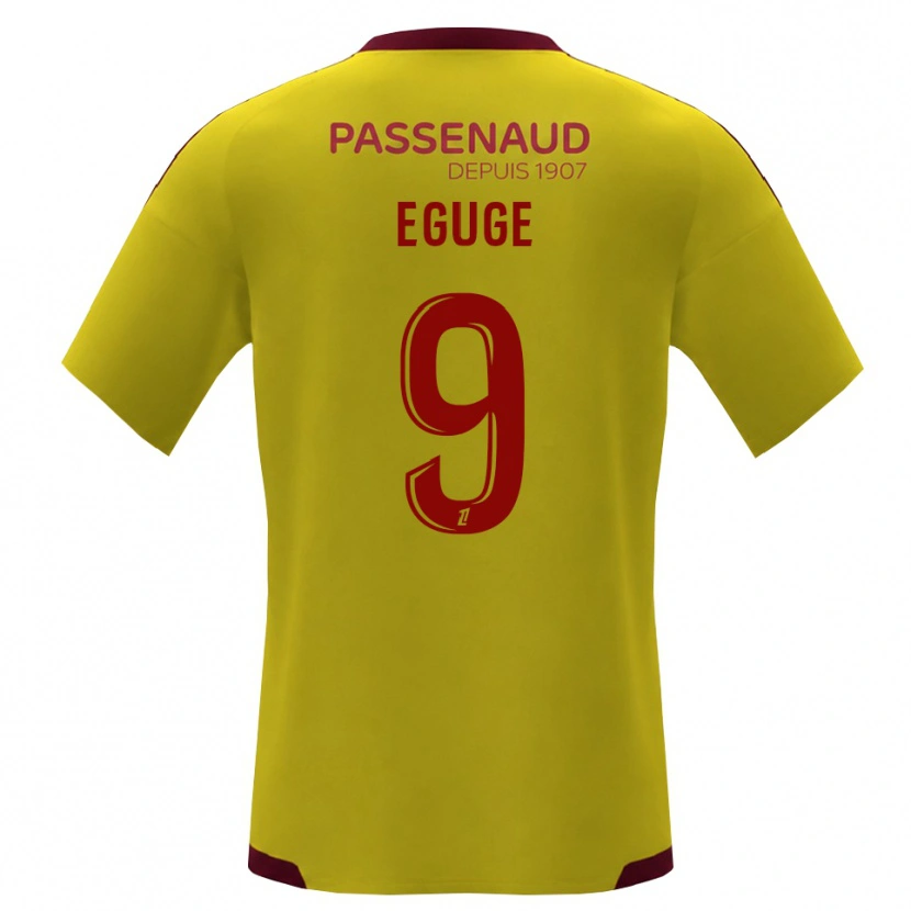 Danxen Kinder Benny Eguge #9 Gelb Rot Grün Auswärtstrikot Trikot 2026/27 T-Shirt Österreich