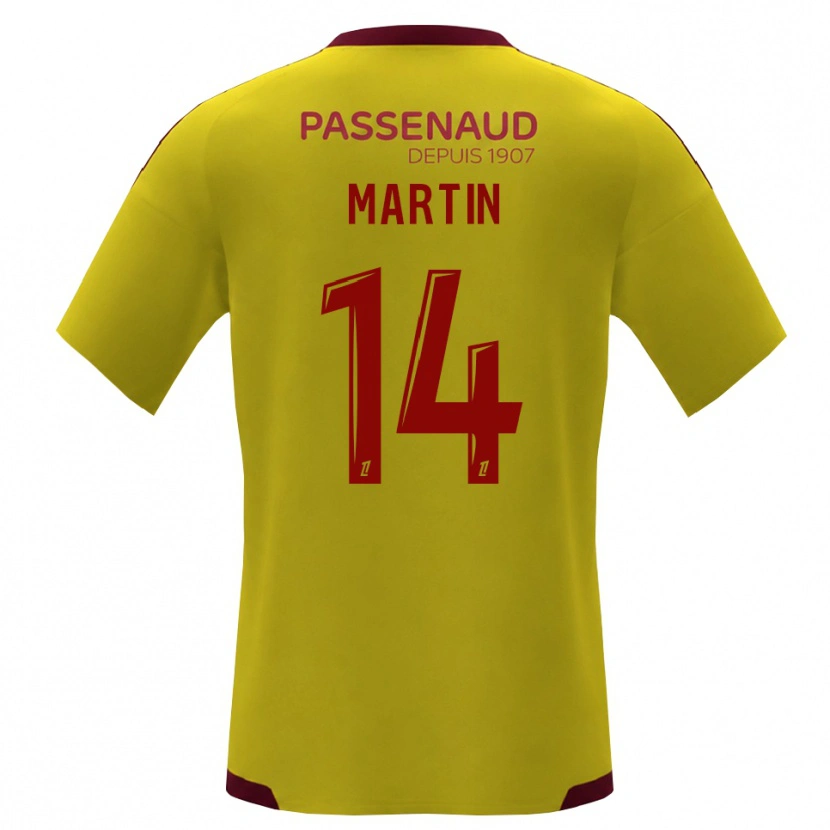 Danxen Kinder Lucas Martin #14 Gelb Rot Grün Auswärtstrikot Trikot 2026/27 T-Shirt Österreich