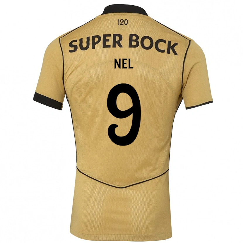 Danxen Kinder Rafael Nel #9 Goldgelb Schwarz Auswärtstrikot Trikot 2026/27 T-Shirt Österreich