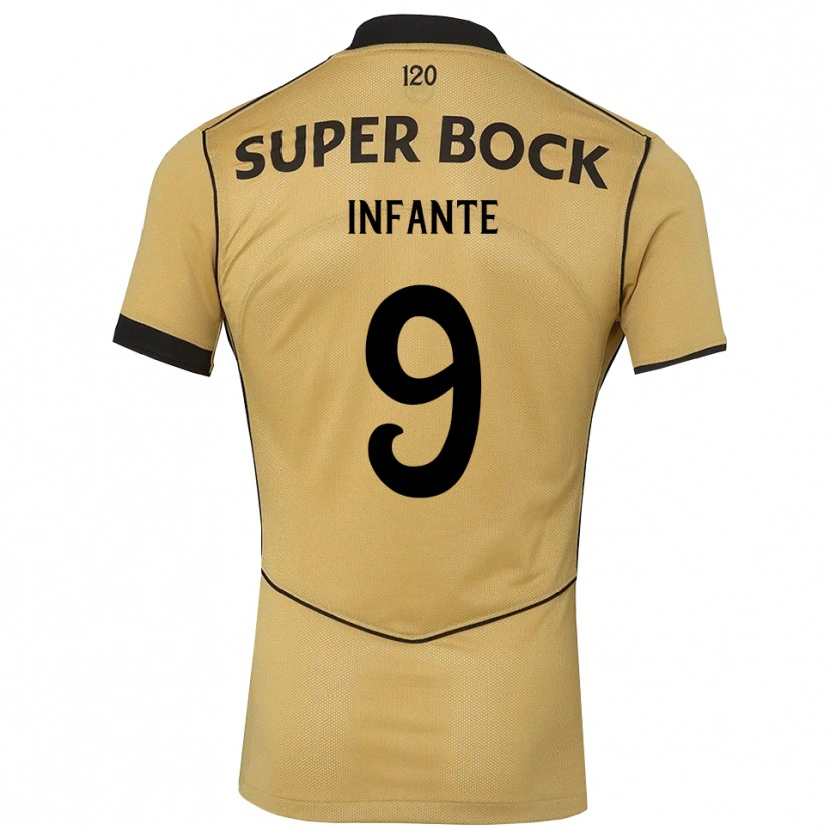 Danxen Kinder João Infante #9 Goldgelb Schwarz Auswärtstrikot Trikot 2026/27 T-Shirt Österreich