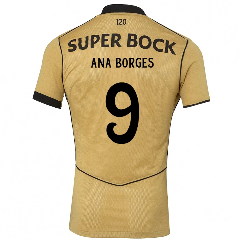 Danxen Kinder Ana Catarina Marques Borges #9 Goldgelb Schwarz Auswärtstrikot Trikot 2026/27 T-Shirt Österreich