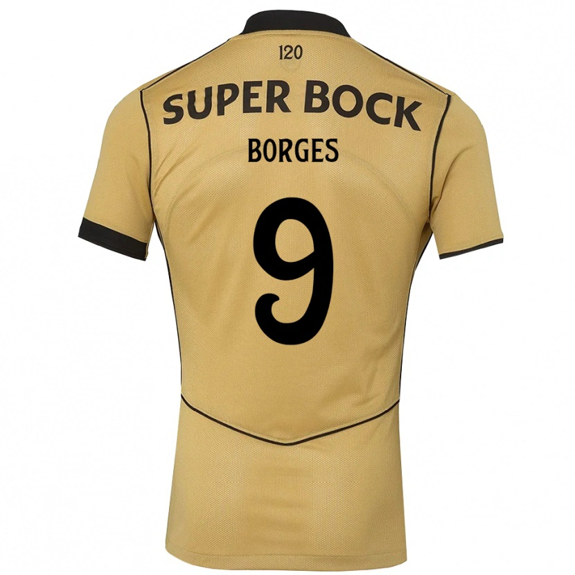 Danxen Kinder Ana Borges #9 Goldgelb Schwarz Auswärtstrikot Trikot 2026/27 T-Shirt Österreich